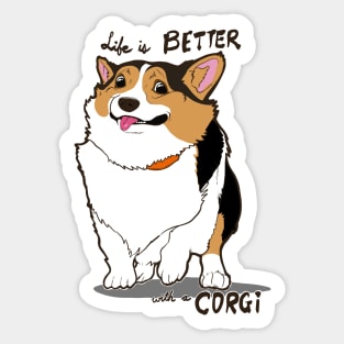 Life is Better with a CORGI Sticker